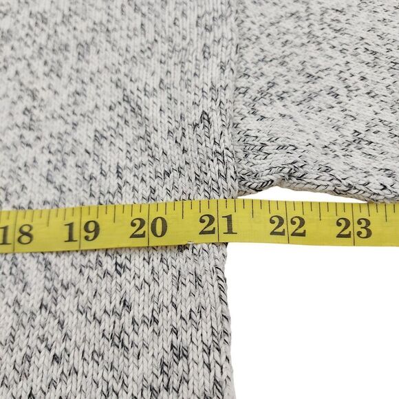 Madewell Open Cardigan Sweater Womens Small Gray Marled Long Sleeve 100% Cotton - Picture 12 of 13